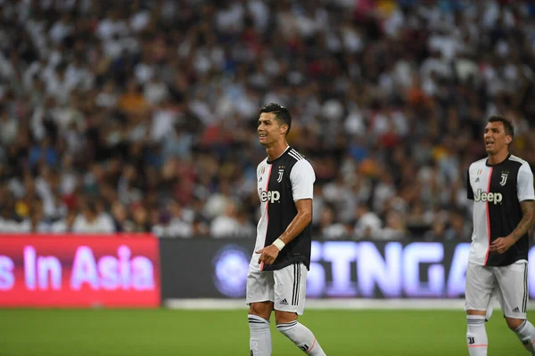 Kallang Singapore Juli 2019 Cristiano Ronaldo Speler Van Juventus Actie — Stockfoto