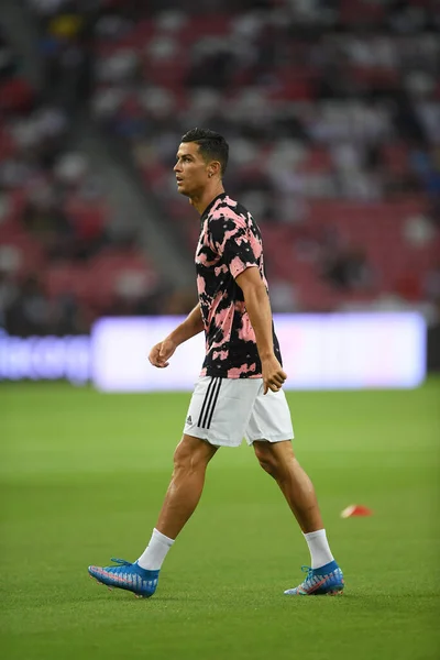 Kallang Szingapúr 2019 Július Cristiano Ronaldo Juventus Játékosa Juventus Spurs — Stock Fotó