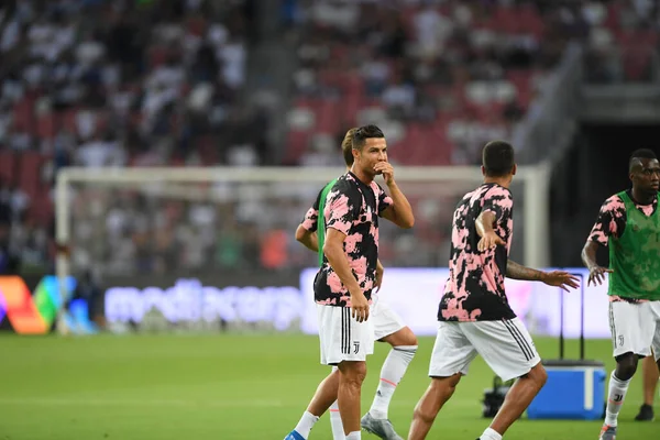 Kallang Singapur Julio 2019 Cristiano Ronaldo Jugador Juventus Acción Durante — Foto de Stock