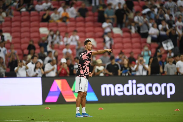 Kallang Singapur Juli 2019 Cristiano Ronaldo Spieler Von Juventus Aktion — Stockfoto