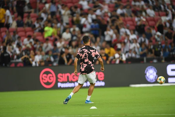 Kallang Singapore July 2019 Cristiano Ronaldo Player Juventus Action Icc — Stock Photo, Image