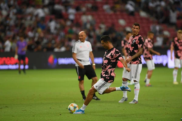 Kallang Singapur Juli 2019 Cristiano Ronaldo Spieler Von Juventus Aktion — Stockfoto