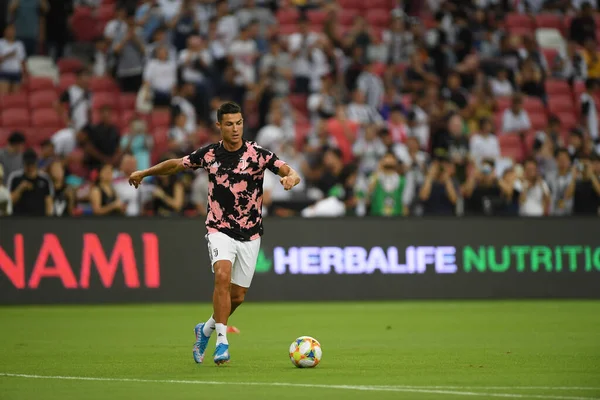 Kallang Singapur Července 2019 Cristiano Ronaldo Hráč Juventusu Akci Během — Stock fotografie