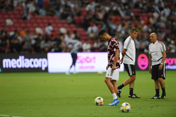 Kallang Cingapura Julho 2019 Cristiano Ronaldo Jogador Juventus Ação Durante — Fotografia de Stock