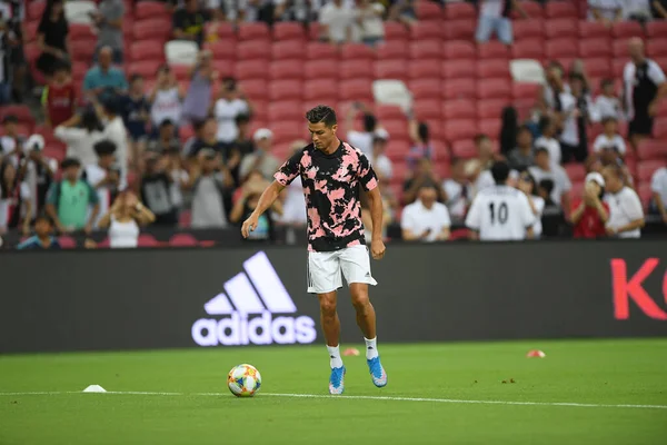 Kallang Singapore July 2019 Cristiano Ronaldo Player Juventus Action Icc — 스톡 사진