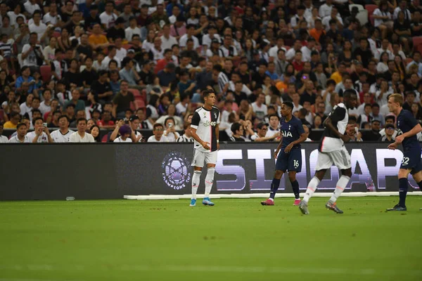 Kallang Singapore July 2019 Cristiano Ronaldo Player Juventus Action Icc — Stock Photo, Image