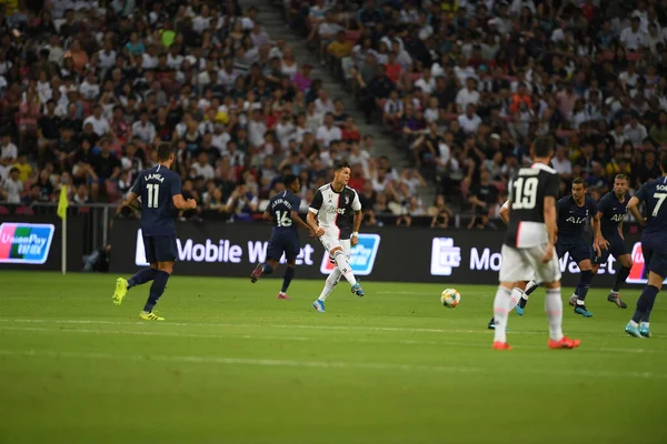 Kallang Singapore July 2019 Cristiano Ronaldo Player Juventus Action Icc — Stock Photo, Image