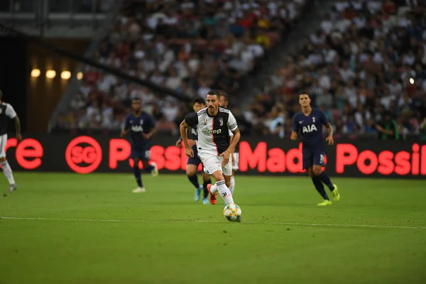 Kallang Singapura Julho 2019 Jogador Juventus Ação Durante Icc 2019 — Fotografia de Stock