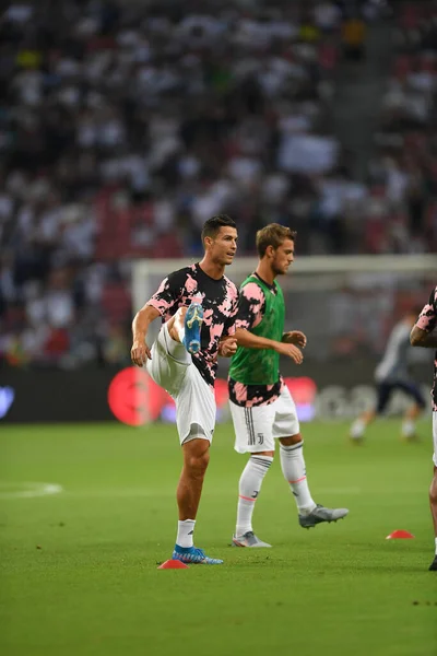 Kallang Singapore July 2019 Cristiano Ronaldo Player Juventus Action Icc — Stock Photo, Image