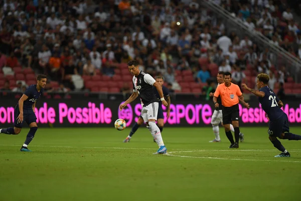 Kallang Singapore July 2019 Cristiano Ronaldo Player Juventus Action Icc — Stock Photo, Image