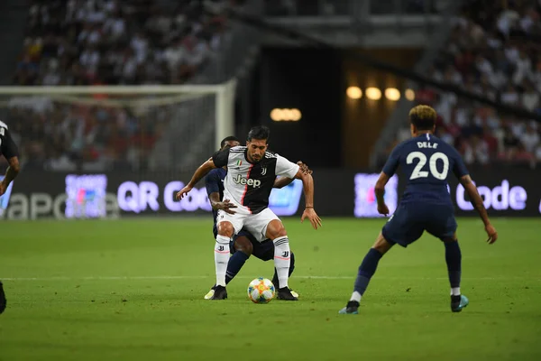 Kallang Singapura Julho 2019 Jogador Juventus Ação Durante Icc 2019 — Fotografia de Stock