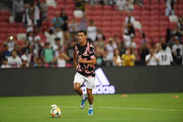 Kallang Singapur Julio 2019 Cristiano Ronaldo Jugador Juventus Acción Durante —  Fotos de Stock