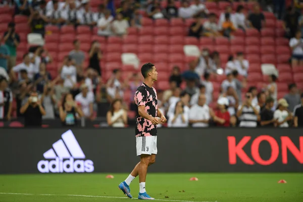 Kallang Cingapura Julho 2019 Cristiano Ronaldo Jogador Juventus Ação Durante — Fotografia de Stock