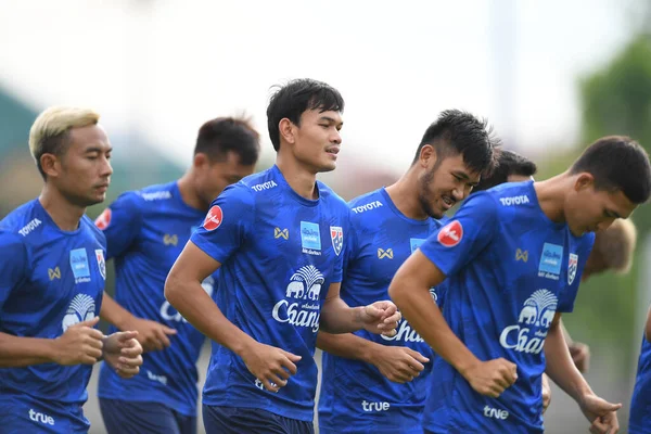 Bangkok Tailândia Maio 2019 Jogadores Tailândia Ação Durante Treinamento Antes — Fotografia de Stock