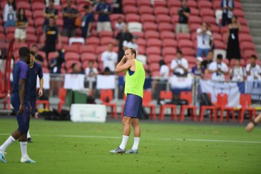 Kallang-singapore-19jul2019-Harry kane player of tottenham hotspur in action during official training before icc2019 at national stadium,singapore
