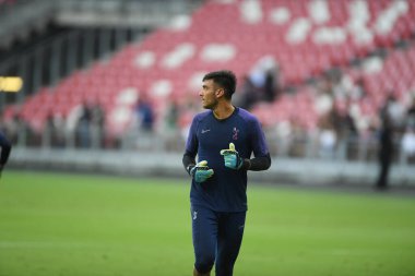 Kallang-singapore-19jul2019-Player of tottenham hotspur in action during official training before icc2019 at national stadium,singapore