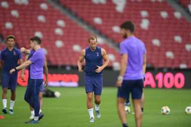Kallang-singapore-19jul2019-Harry kane player of tottenham hotspur in action during official training before icc2019 at national stadium,singapore