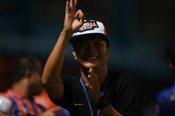 Bangkok Thailand Jul 2019 Mongkol Santikul Fans Port Action Thaileague — 图库照片