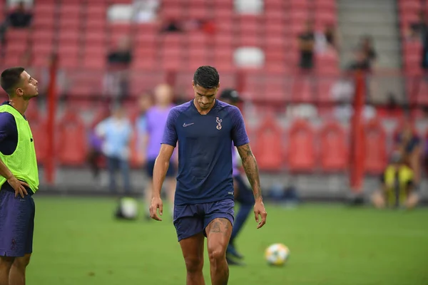 ZAGREB, CROATIA - JULY 13, 2019: Croatian league Supercup, GNK Dinamo vs. HNK  Rijeka. In action Momcilo RASPOPOVIC (29) and Amer GOJAK (14 Stock Photo -  Alamy