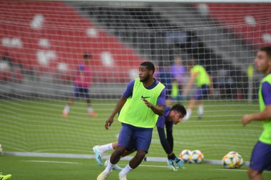 Kallang-singapore-19jul2019-Player of tottenham hotspur in action during official training before icc2019 at national stadium,singapore