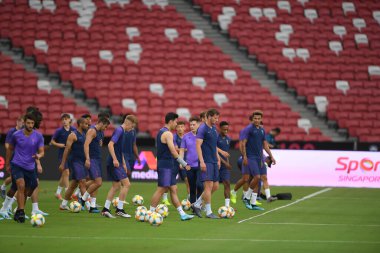 Kallang-singapore-19jul2019-Player of tottenham hotspur in action during official training before icc2019 at national stadium,singapore