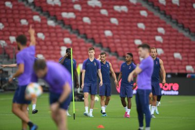 Kallang-singapore-19jul2019-Player of tottenham hotspur in action during official training before icc2019 at national stadium,singapore