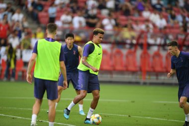 Kallang-singapore-19jul2019-Player of tottenham hotspur in action during official training before icc2019 at national stadium,singapore