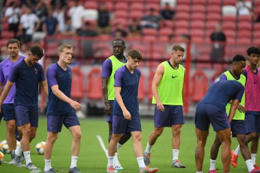 Kallang-singapore-19jul2019-Player of tottenham hotspur in action during official training before icc2019 at national stadium,singapore