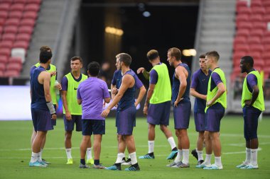 Kallang-singapore-19jul2019-Player of tottenham hotspur in action during official training before icc2019 at national stadium,singapore