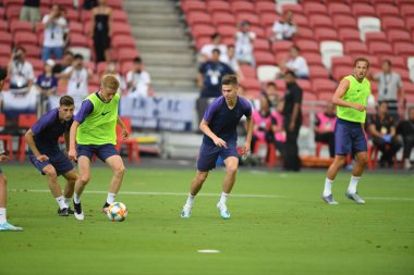 Kallang-singapore-19jul2019-Player of tottenham hotspur in action during official training before icc2019 at national stadium,singapore