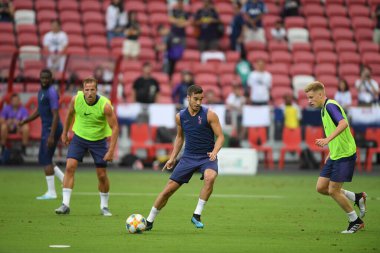 Kallang-singapore-19jul2019-Harry winks player of tottenham hotspur in action during official training before icc2019 at national stadium,singapore