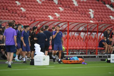 Kallang-singapore-19jul2019-Player of tottenham hotspur in action during official training before icc2019 at national stadium,singapore