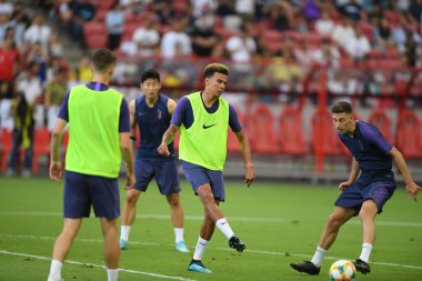 Kallang-singapore-19jul2019-Player of tottenham hotspur in action during official training before icc2019 at national stadium,singapore