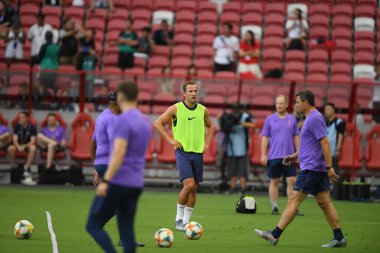 Kallang-singapore-19jul2019-Harry kane player of tottenham hotspur in action during official training before icc2019 at national stadium,singapore