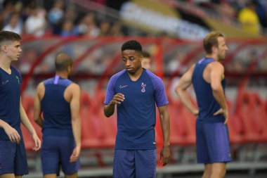 Kallang-singapore-19jul2019-Player of tottenham hotspur in action during official training before icc2019 at national stadium,singapore