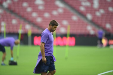 Kallang-singapore-19jul2019-Mauricio Pochettino manager of tottenham hotspur in action during official training before icc2019 at national stadium,singapore