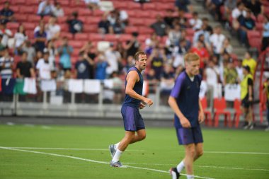 Kallang-singapore-19jul2019-Harry kane player of tottenham hotspur in action during official training before icc2019 at national stadium,singapore