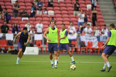 Kallang-singapore-19jul2019-Harry kane player of tottenham hotspur in action during official training before icc2019 at national stadium,singapore