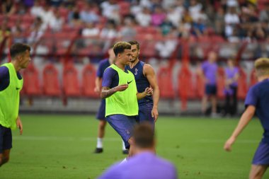 Kallang-singapore-19jul2019-Dele alli player of tottenham hotspur in action during official training before icc2019 at national stadium,singapore