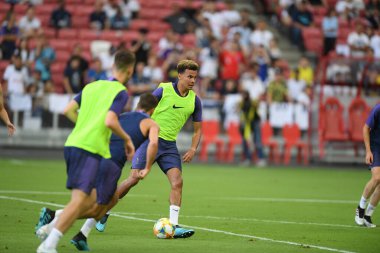 Kallang-singapore-19jul2019-Player of tottenham hotspur in action during official training before icc2019 at national stadium,singapore