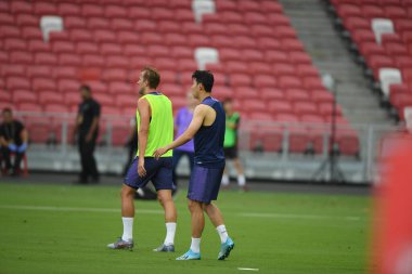 Kallang-singapore-19jul2019-Heung-Min Song player of tottenham hotspur in action during official training before icc2019 at national stadium,singapore