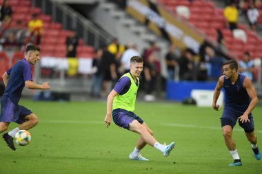 Kallang-singapore-19jul2019-Maxi tainio player of tottenham hotspur in action during official training before icc2019 at national stadium,singapore