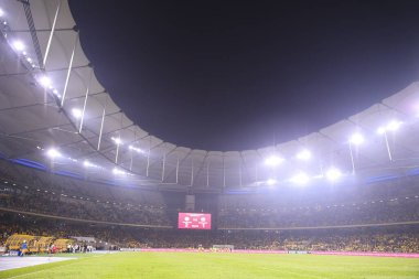 Kuala lumphur-Malaysia-14Nov2019:Stand of stadium during fifa world cup qatar 2022 against malaysia at bukit jalil,malaysia