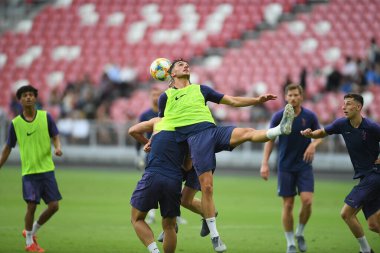 Kallang-singapore-19jul2019-Player of tottenham hotspur in action during official training before icc2019 at national stadium,singapore