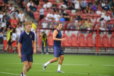 Kallang-singapore-19jul2019-Harry kane player of tottenham hotspur in action during official training before icc2019 at national stadium,singapore