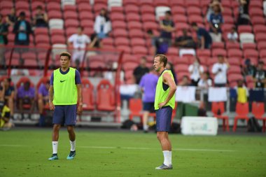 Kallang-singapore-19jul2019-Harry kane player of tottenham hotspur in action during official training before icc2019 at national stadium,singapore