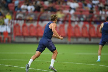 Kallang-singapore-19jul2019-Harry kane player of tottenham hotspur in action during official training before icc2019 at national stadium,singapore