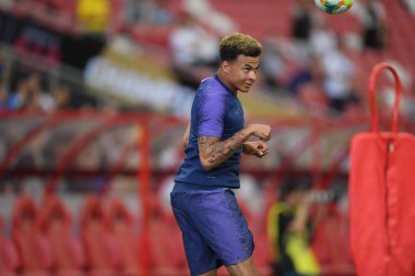 Kallang-singapore-19jul2019-Dele alli player of tottenham hotspur in action during official training before icc2019 at national stadium,singapore