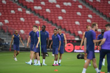 Kallang-singapore-19jul2019-Player of tottenham hotspur in action during official training before icc2019 at national stadium,singapore