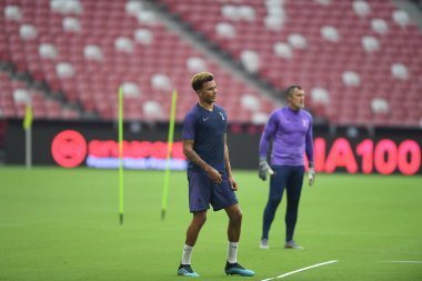Kallang-singapore-19jul2019-Dele alli player of tottenham hotspur in action during official training before icc2019 at national stadium,singapore
